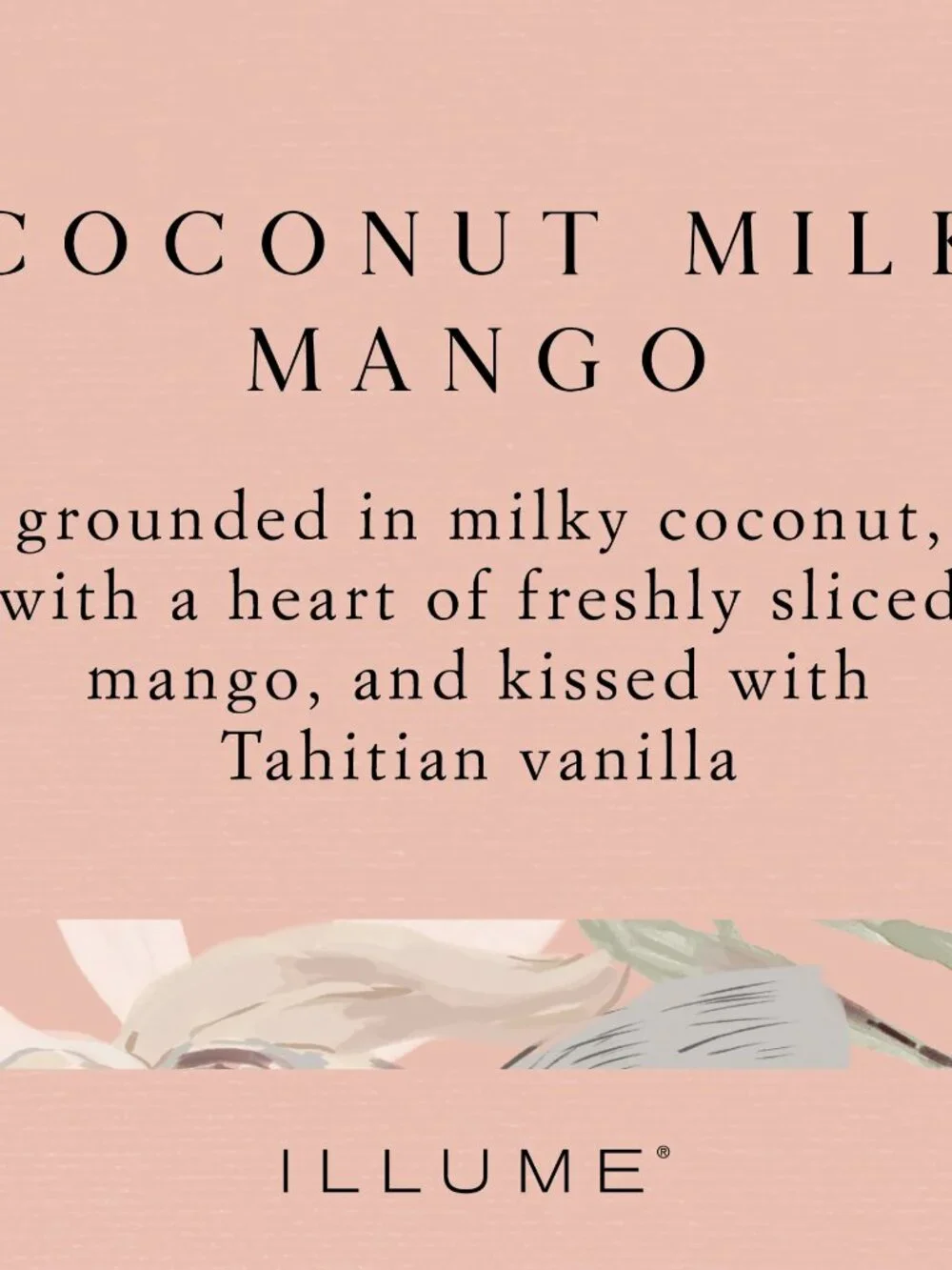 ILLUME Coconut Milk Mango Candle in Mercury Glass Brand New NWT
